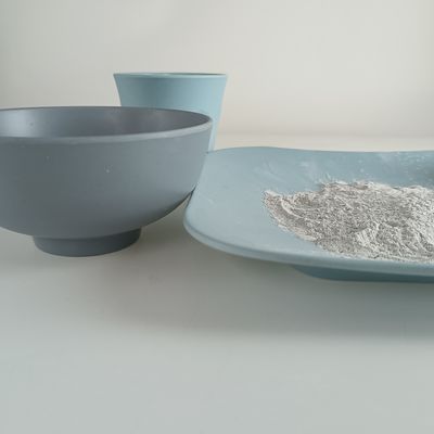 C3H6N6 Bubuk Kaca Melamin 1.661 Kepadatan 99,8% Kemurnian Makanan Sentuh Aman