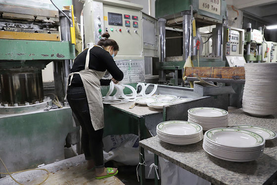 Non Toxic 100% White Melamine Glazing Powder 10Kg / Bag Untuk Alat Makan Melamin