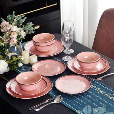 12 pcs Melamine Dinnerware Set Piring Dan Mangkuk Untuk 4