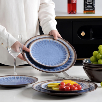 Ketahanan Panas Melamin Perlengkapan Meja Set Microwave Outdoor