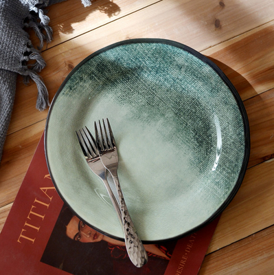 gufaith Piring Melamin, Piring Set untuk 6, Piring Melamin Piring Melamin 6 Pcs, Piring Melamin, Piring