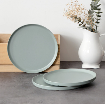 FINE&NICE Melamin Plates, 6 Piece Dinnerware Plates, 10.5in Plates Set, Aman Piring, tahan goresan, Mesin Cuci Piring Aman