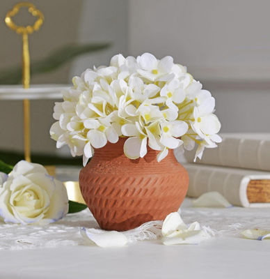 Tidak Ada Mikrowave Aman Vasa Keramik Rustik Bebas Timah