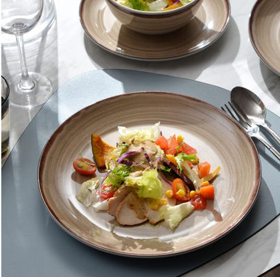 Melamine set chip bebas bulat