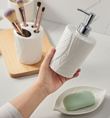 4 pcs pemegang sikat gigi keramik putih bebas timbal