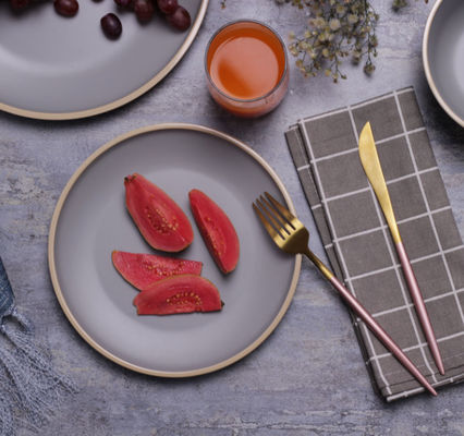 Gufaith 4 Melamin Perlengkapan Makan Set Piring Dan Mangkuk 12 Pcs