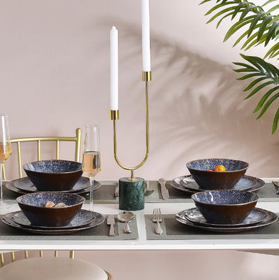 Gufaith 12 Pcs Melamin Perlengkapan Meja Set Untuk Pesta