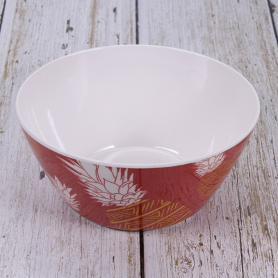 3PCS Red Melamine Dinnerware Set Untuk Camping Indoor Outdoor Use Kitchen