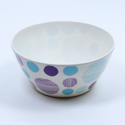 FDA Melamin Biru Set Perlengkapan Makan Malam Dengan Campuran Mangkuk