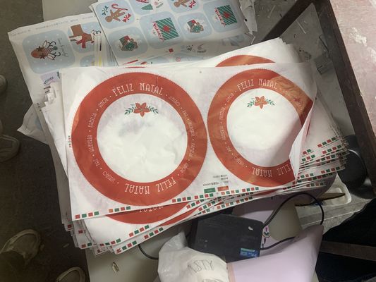 Melamin Decal Paper Disesuaikan Untuk Perlengkapan Meja Berbentuk Berbeda