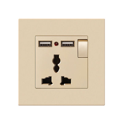 Melamin Charging Light Switch Panel 13A 16A USB Type C Multi Hole Socket