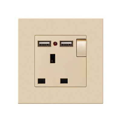 Melamin Charging Light Switch Panel 13A 16A USB Type C Multi Hole Socket