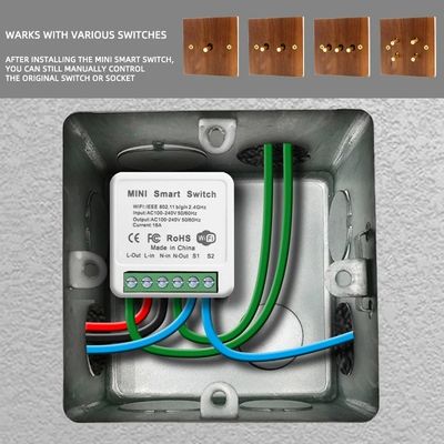 16A Multi Light Switch Panel 110v Pengendalian APP