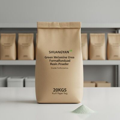 SHUANGYAN Green Melamine Urea Formaldehyde Resin Powder Kinerja stabil 20KGS/Kraft Paper Bag