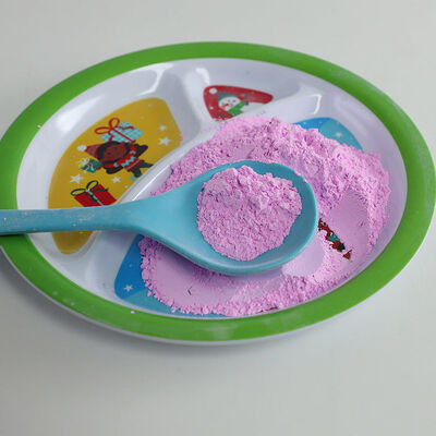 Bubuk Melamin GUFAITH Pink Food Grade Resin Melamin Formaldehida Bahan Baku untuk Peralatan Makan Senyawa Cetak Melamin Berwarna Aliran Sangat Baik Stabil