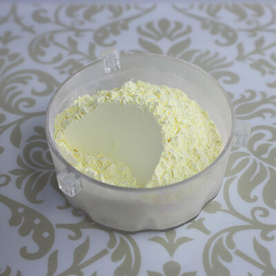 GUFAITH Kuning 100% Melamin Food Grade Resin Formaldehida Melamin Bahan Baku untuk Peralatan Makan Senyawa Cetakan Melamin Aliran Stabil Sangat Baik