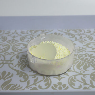 GUFAITH Kuning 100% Melamin Food Grade Resin Formaldehida Melamin Bahan Baku untuk Peralatan Makan Senyawa Cetakan Melamin Aliran Stabil Sangat Baik