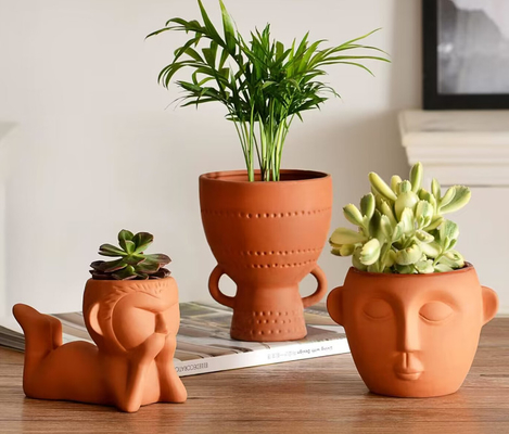 Mesin Cuci Piring Aman Pot Tanaman Terracotta Kecil tahan panas