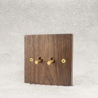 Smart Home Essential Light Switch Panel Solid Wood Wifi Perintah Suara